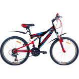 Велосипед Pioneer Extreme 24"/15" black/red/blue
